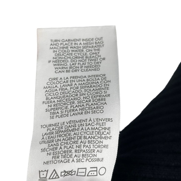 CABI 5832 RUNWAY PULLOVER STRIPED KNIT SHORT SLEEVE LACE UP BOW SWEATER - Picture 12 of 12